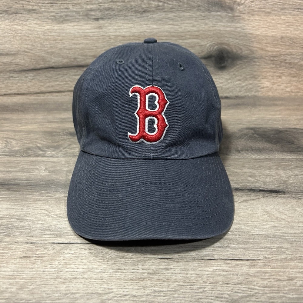 Boston Red Sox Hat Cap Strap Back Blue '47 Logo MLB Only Worn Two Times